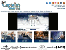 Tablet Screenshot of captainsmarine.com